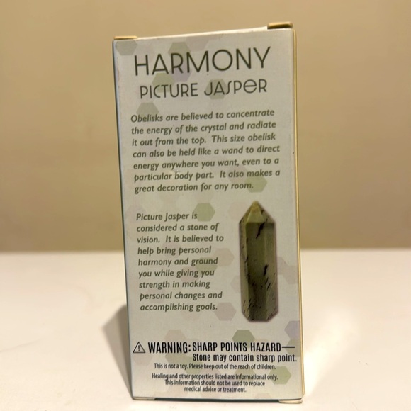 Harmony Picture Jasper Obelisks Mineral Crystal New NIP Gift Stocking Stuffer - Picture 6 of 10